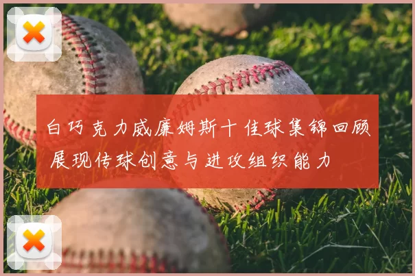 白巧克力威廉姆斯十佳球集锦回顾 展现传球创意与进攻组织能力