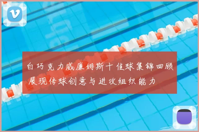 白巧克力威廉姆斯十佳球集锦回顾 展现传球创意与进攻组织能力